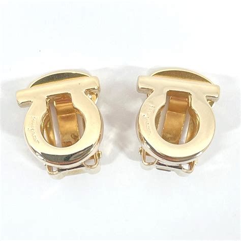 salvatore Ferragamo gancini earrings